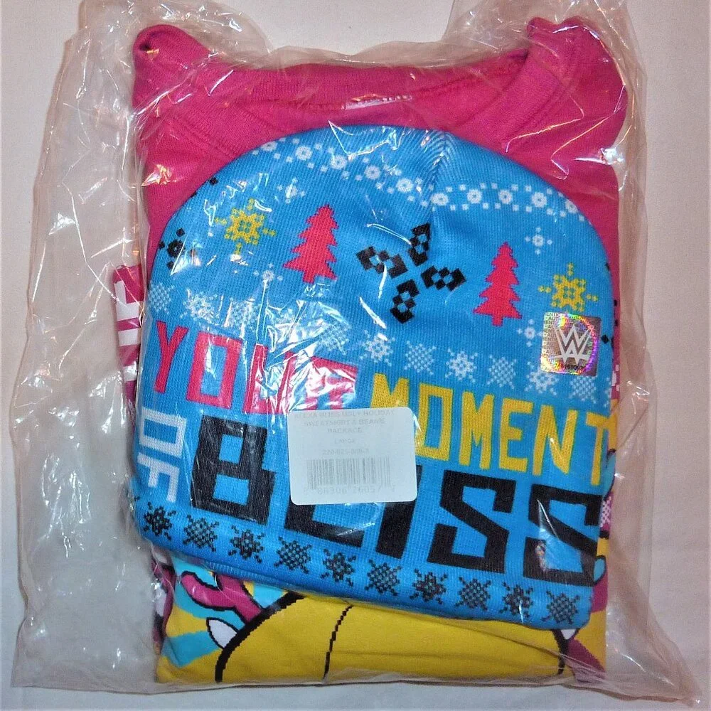Alexa Bliss sweatshirt & beanie set 2018 UNOPENED NEW WWE